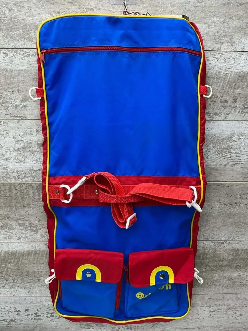 Vintage OshKosh B'Gosh Primary Colors Garment Bag Suit Carrier